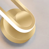 Modern Gold LED Rotated Indoor Wall Sconce