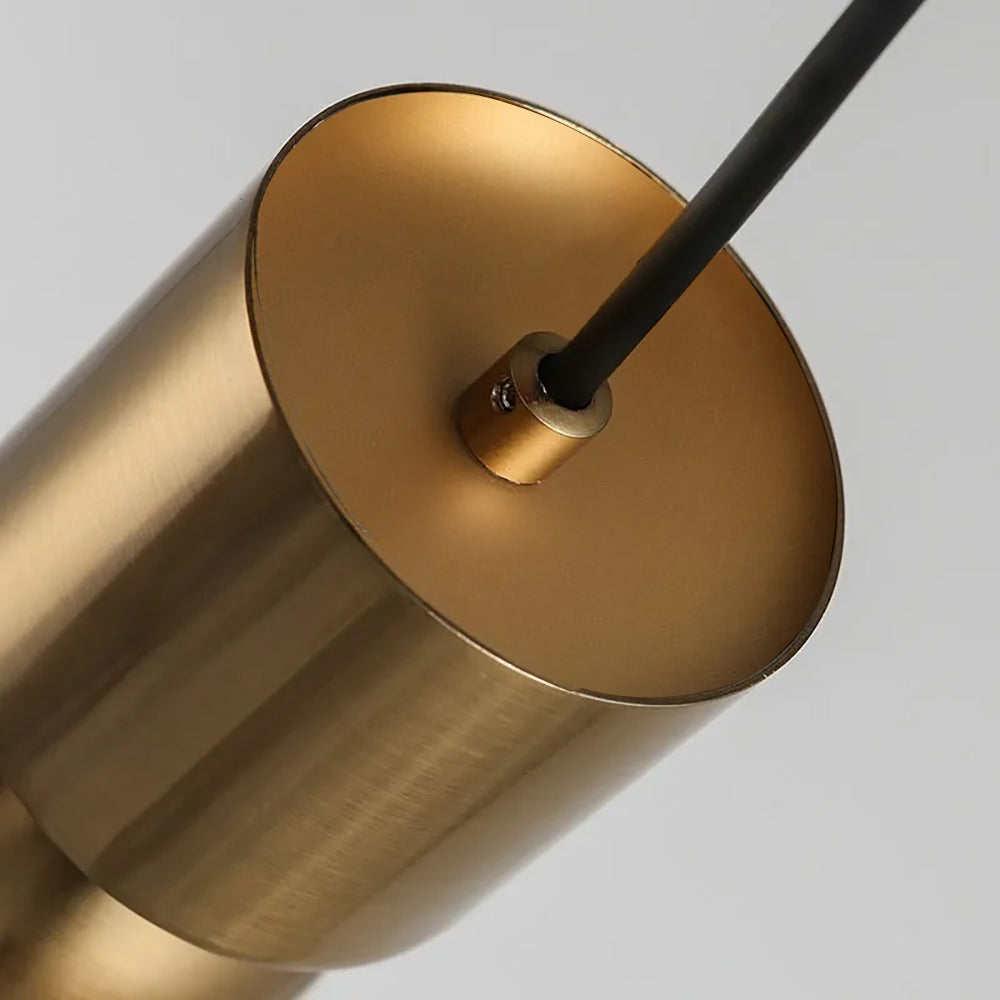Mini Cylinder Single-Light Modern Pendant Light in Gold