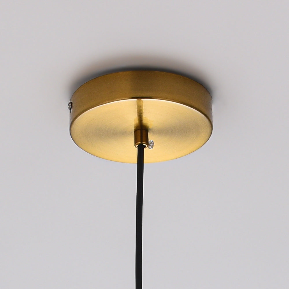 Mini Cylinder Single-Light Modern Pendant Light in Gold