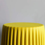 Modern Side Table Round End Table Sofa Side End Table PP Plastic in Yellow-Richsoul-End & Side Tables,Furniture,Living Room Furniture