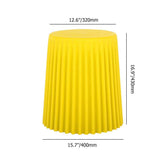 Modern Side Table Round End Table Sofa Side End Table PP Plastic in Yellow-Richsoul-End & Side Tables,Furniture,Living Room Furniture