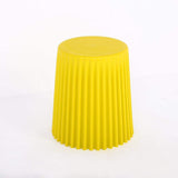 Modern Side Table Round End Table Sofa Side End Table PP Plastic in Yellow-Richsoul-End & Side Tables,Furniture,Living Room Furniture