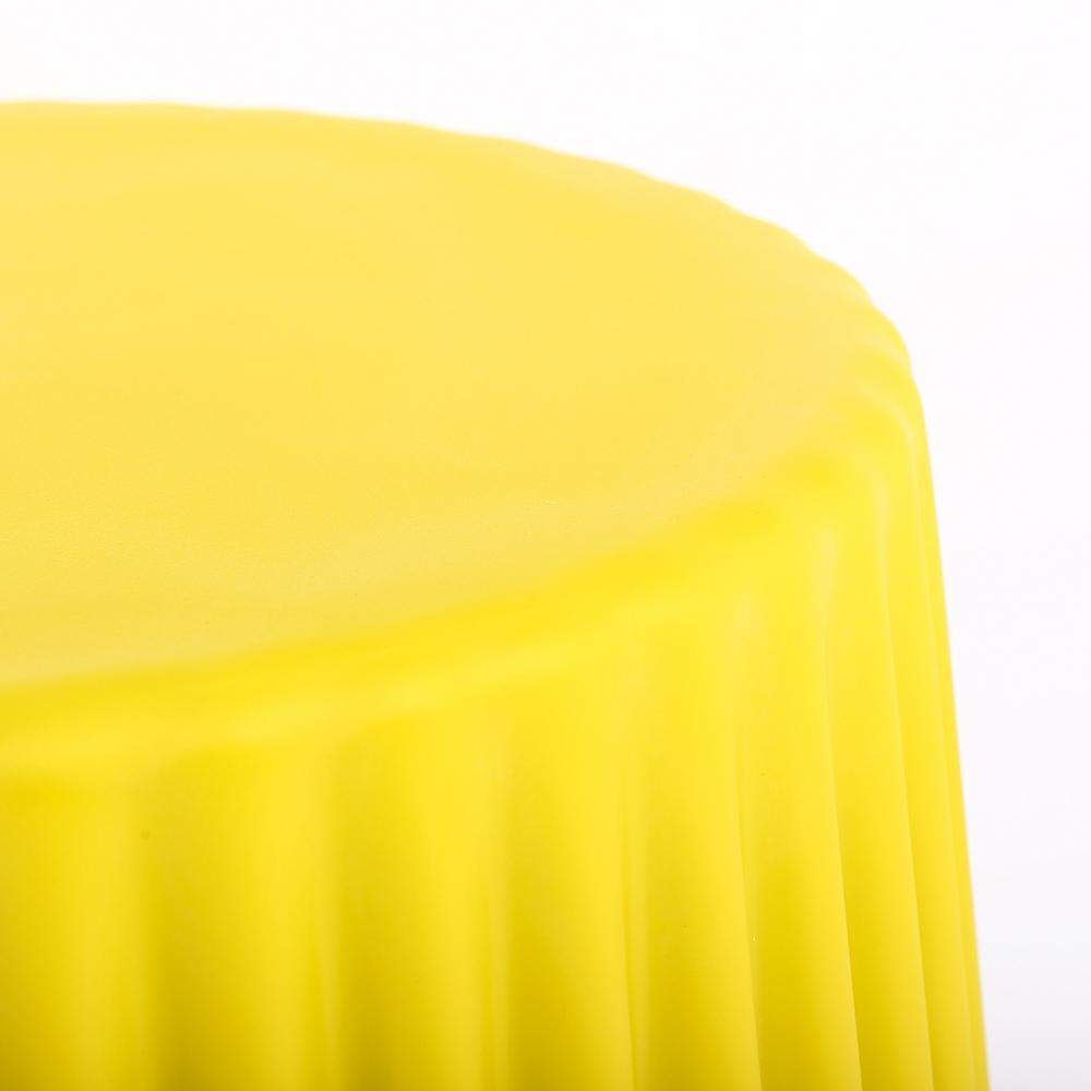 Modern Side Table Round End Table Sofa Side End Table PP Plastic in Yellow-Richsoul-End & Side Tables,Furniture,Living Room Furniture