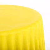 Modern Side Table Round End Table Sofa Side End Table PP Plastic in Yellow-Richsoul-End & Side Tables,Furniture,Living Room Furniture
