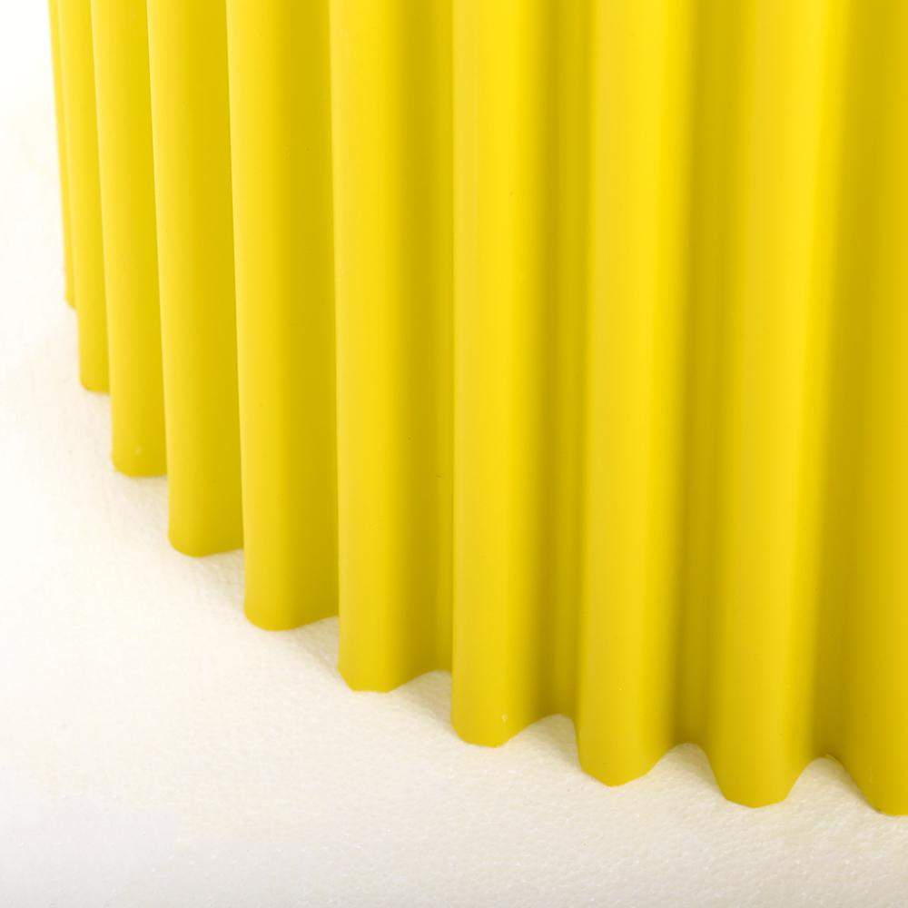 Modern Side Table Round End Table Sofa Side End Table PP Plastic in Yellow-Richsoul-End & Side Tables,Furniture,Living Room Furniture