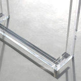 47.2" Modern Rectangular Clear Acrylic Office Writing Desk-Desks,Furniture,Office Furniture