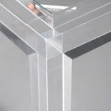 47.2" Modern Rectangular Clear Acrylic Office Writing Desk-Desks,Furniture,Office Furniture