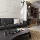 47.2" Black Coffee Table Modern Irregular Accent Table-Richsoul-Coffee Tables,Furniture,Living Room Furniture