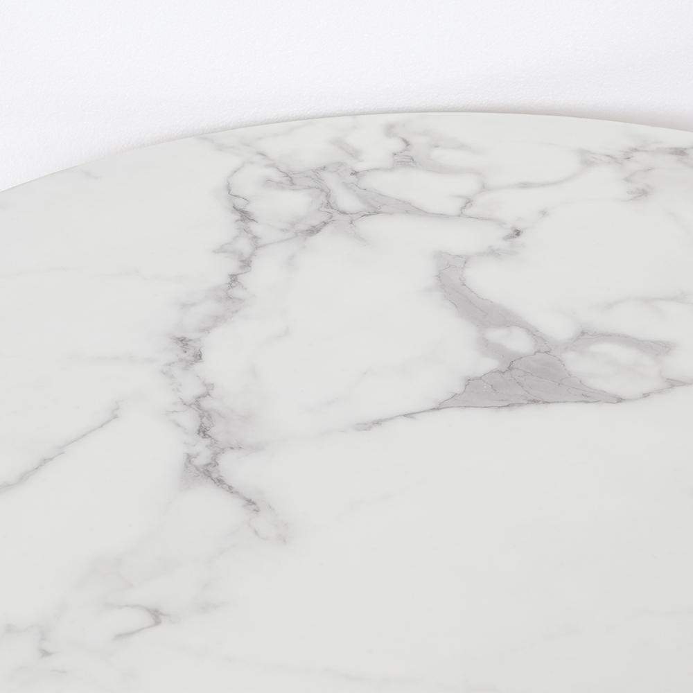 Nordic Round Coffee Table Gold Metal & White Marble Accent Table with Set of 2-Wehomz-Coffee Tables,Furniture,Living Room Furniture