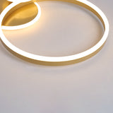 Modern Gold Ring Ceiling Light Round Led Flush Mount Lighting