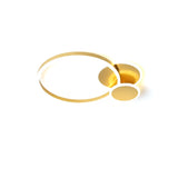 Modern Gold Ring Ceiling Light Round Led Flush Mount Lighting