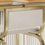 29.5" Bar Stool with Backrest White PU Leather Upholstery Set of 2