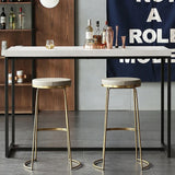 Industrial Rectangular Bar Height Table Small Dining Table for Breakfast Nook Metal Black