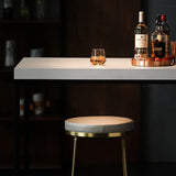 Industrial Rectangular Bar Height Table Small Dining Table for Breakfast Nook Metal Black