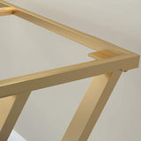 Modern White Writing Desk in Solid Wood & Metal Home Office Desk-Desks,Furniture,Office Furniture