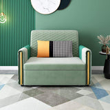 Modern Accent Chair Full Sleeper Bed Leath-aire Upholstered Convertible Chair-Richsoul-Daybeds,Furniture,Living Room Furniture