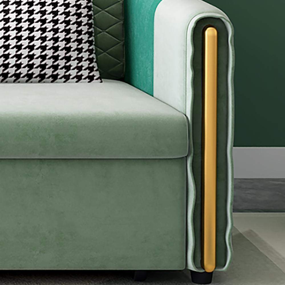 Modern Accent Chair Full Sleeper Bed Leath-aire Upholstered Convertible Chair-Richsoul-Daybeds,Furniture,Living Room Furniture