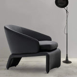 Modern Accent Chair Microfiber Leather Upholstered Deep Gray Chair-Richsoul-Chairs & Recliners,Furniture,Living Room Furniture