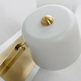 White LED Adjustable Gold Bath Vanity Light 3-Light Indoor Wall Light