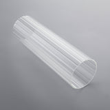 Modern Minimalist 1-Light Cylinder Clear Ribbed Glass Shade Wall Sconces in Gold&Black