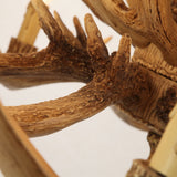 Rustic Style Resin Antler Whitetail Branch 2-Tier 12 Candle Light Large Cascade Chandelier
