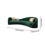 Luxury Green Velvet Upholstered Sofa 3-Seater Sofa Solid Wood Frame 82.7" Sofa-Richsoul-Furniture,Living Room Furniture,Sofas & Loveseats