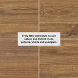 59" Modern Wooden Dining Table Solid Wood Table for 4 Seaters