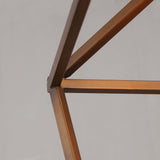 Vintage Geometric Cage Frame 4 Candle Light Kitchen Foyer Suspended Pendant Light in Rust