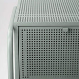 Green Tall Mesh Nightstand 2 Drawers Side Table Metal Nordic Simplicity-Richsoul-End & Side Tables,Furniture,Living Room Furniture