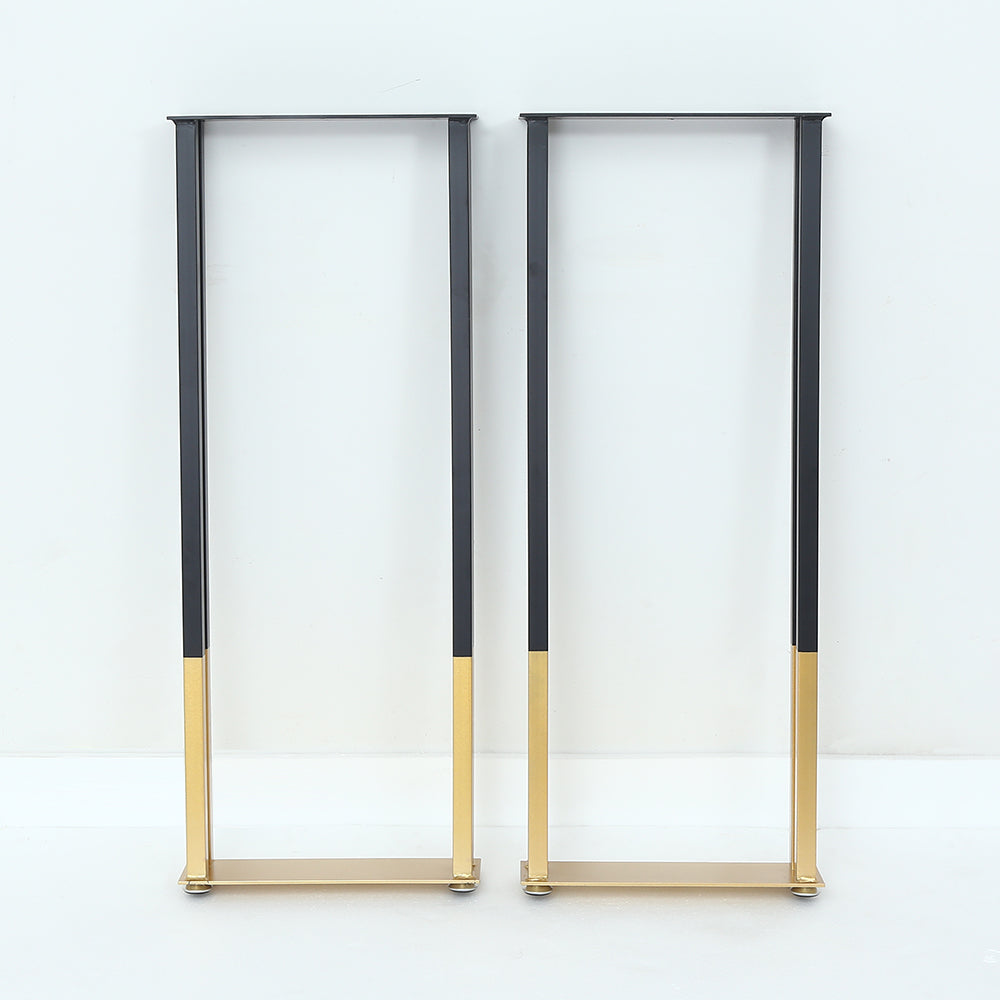 63" Black Counter Height Table Indoor Bar Table in Gold