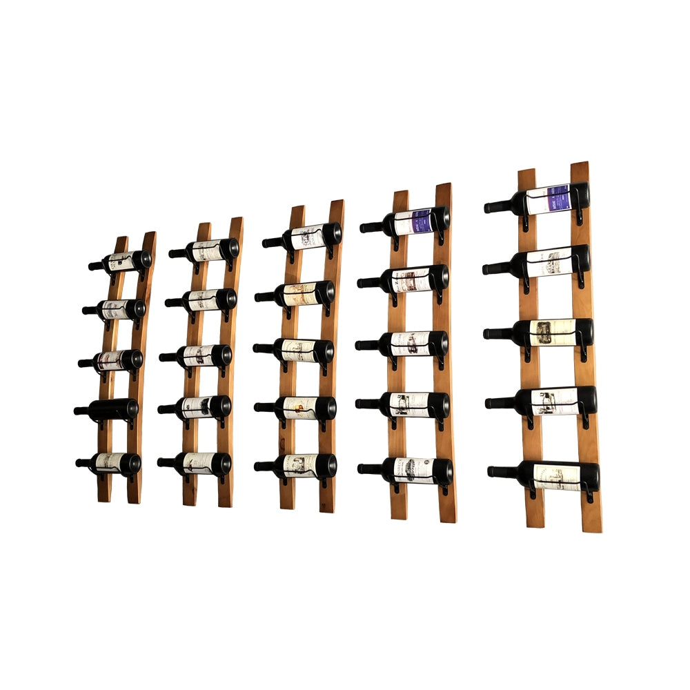 Farmhouse Wooden Wall Wine Rack