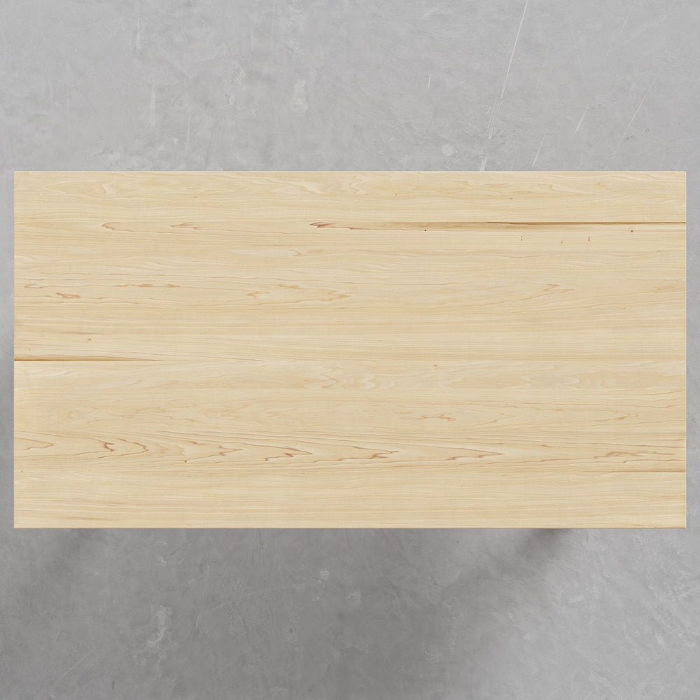 63" Natural Rectangular Dining Table Pine Wood Table for Dining