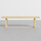 63" Natural Rectangular Dining Table Pine Wood Table for Dining