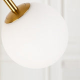 60" Modern Arc Floor Lamp with Shelf in Gold with Glass Shade & Marble Base