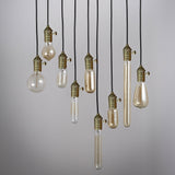 Vintage Industrial Loft Exposed Bulb Mini Pendant 1-Light in Black