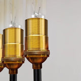 Brass & Black Retro Simplicity 2-Light Rotating Elongated Torch Wall Sconce