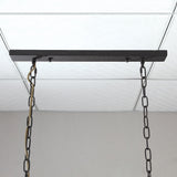 Rowen Industrial Loft Style 4-Light LED Linear Rust Wood & Metal Island Pendant Light