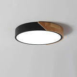 Modern LED Drum Shaped Medium Flush Mount Ceiling Light in White Dimmable