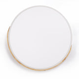 Modern LED Drum Shaped Medium Flush Mount Ceiling Light in White Dimmable