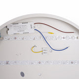 Modern LED Drum Shaped Medium Flush Mount Ceiling Light in White Dimmable