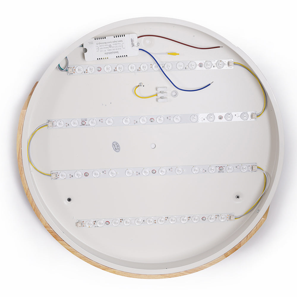 Modern LED Drum Shaped Medium Flush Mount Ceiling Light in White Dimmable