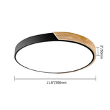 Modern LED Drum Shaped Medium Flush Mount Ceiling Light in White Dimmable