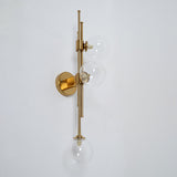 Modern Gold 3-Light Decorative Green Glass Indoor Globe Wall Sconce