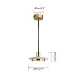 Morden 1-Light Small Pendant Light Marble Pendant Light in White