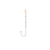 Modern Plug-in Black Wall Sconce Globe Shade Indoor Wall Light