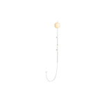 Modern Plug-in Black Wall Sconce Globe Shade Indoor Wall Light