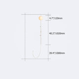 Modern Plug-in Black Wall Sconce Globe Shade Indoor Wall Light