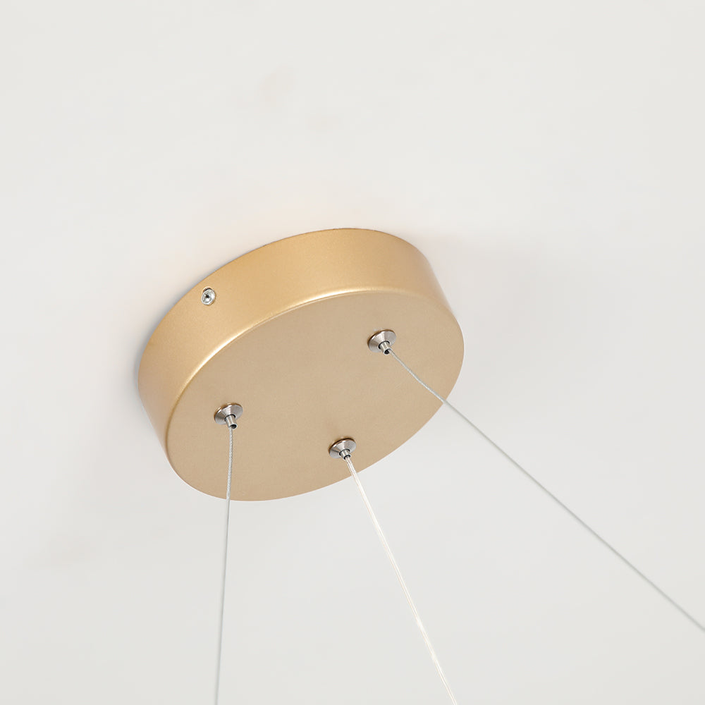 Rola Gold LED Unique Geometric Pendant Light Haning Ceiling Light