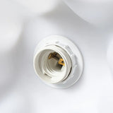 White Acrylic Pendant Light Chandelier in Flower Shape