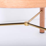 Modern Round Wood Rotating Tray Coffee Table with Storage & Metal Legs in Black-Richsoul-Coffee Tables,Furniture,Living Room Furniture